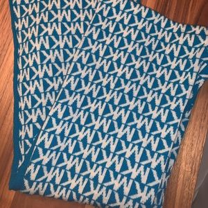 Michael Kors whool scarf in aqua blue